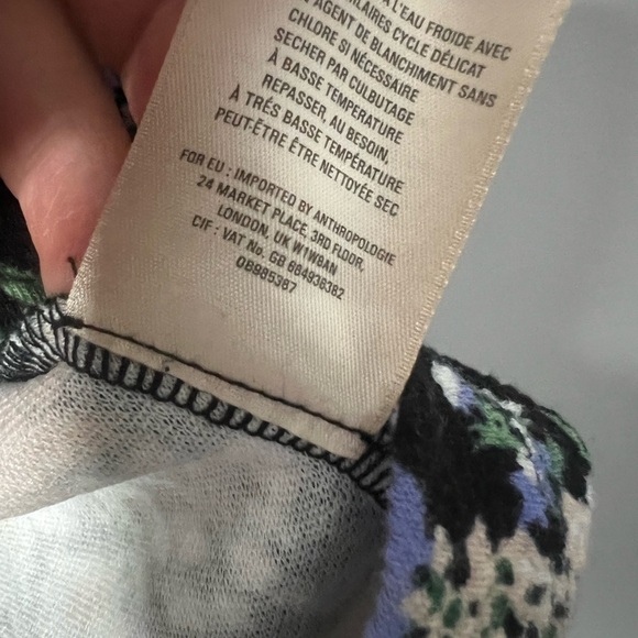 Anthropologie Maeve Brenner Floral Peplum Top Small - Picture 9 of 10